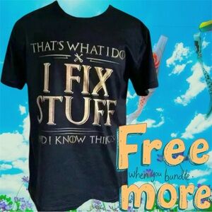 Free ✅Men’s “I FIX STUFF” T  shirt